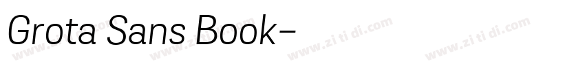 Grota Sans Book字体转换